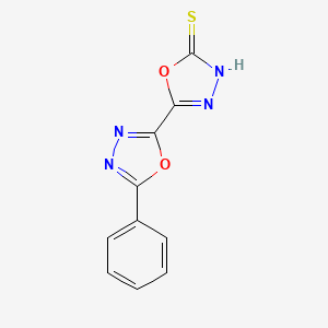 5'-Phenyl-2,2'-bi-1,3,4-oxadiazole-5-thiol