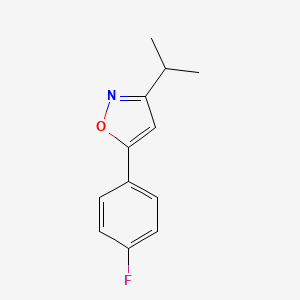 5-(4-Fluorophenyl)-3-(propan-2-yl)-1,2-oxazole