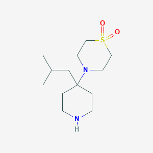 4-[4-(2-Methylpropyl)piperidin-4-yl]-1lambda6-thiomorpholine-1,1-dione