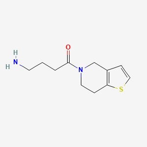 4-Amino-1-{4H,5H,6H,7H-thieno[3,2-c]pyridin-5-yl}butan-1-one