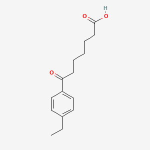 molecular formula C15H20O3 B1323489 7-(4-乙基苯基)-7-氧代庚酸 CAS No. 502651-42-5