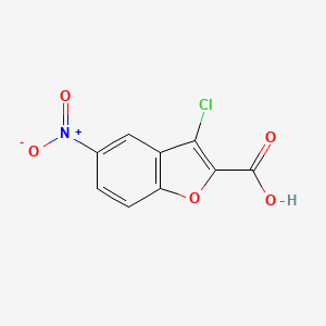 3-Chloro-5-nitro-1-benzofuran-2-carboxylic acid