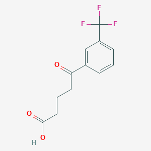 molecular formula C12H11F3O3 B1323491 5-氧代-5-(3-三氟甲基苯基)戊酸 CAS No. 502650-98-8
