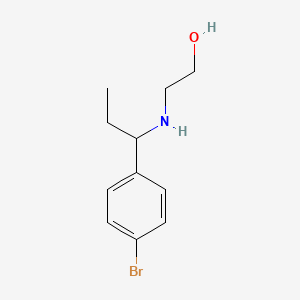 2-{[1-(4-Bromophenyl)propyl]amino}ethan-1-ol