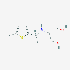 2-{[1-(5-Methylthiophen-2-yl)ethyl]amino}propane-1,3-diol