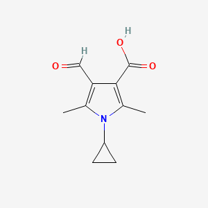 1-Cyclopropyl-4-formyl-2,5-dimethyl-1H-pyrrole-3-carboxylic acid