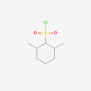 molecular formula C8H15ClO2S B13235045 2,6-Dimethylcyclohexane-1-sulfonyl chloride 