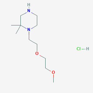 1-[2-(2-Methoxyethoxy)ethyl]-2,2-dimethylpiperazine hydrochloride