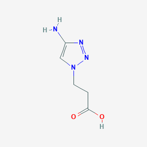 3-(4-Amino-1H-1,2,3-triazol-1-yl)propanoic acid