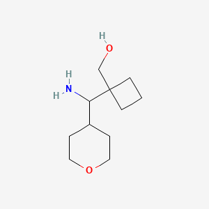 {1-[Amino(oxan-4-yl)methyl]cyclobutyl}methanol