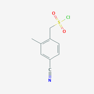 (4-Cyano-2-methylphenyl)methanesulfonyl chloride