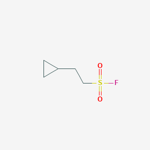 molecular formula C5H9FO2S B13235106 2-Cyclopropylethane-1-sulfonyl fluoride 