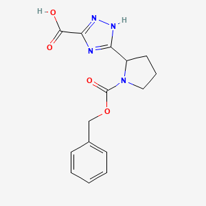 3-{1-[(benzyloxy)carbonyl]pyrrolidin-2-yl}-1H-1,2,4-triazole-5-carboxylic acid