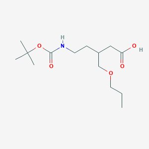 5-{[(Tert-butoxy)carbonyl]amino}-3-(propoxymethyl)pentanoic acid