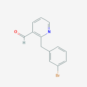 2-[(3-Bromophenyl)methyl]pyridine-3-carbaldehyde