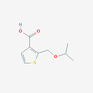 molecular formula C9H12O3S B13235162 2-[(Propan-2-yloxy)methyl]thiophene-3-carboxylic acid 