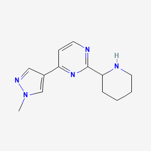 4-(1-Methyl-1H-pyrazol-4-yl)-2-(piperidin-2-yl)pyrimidine