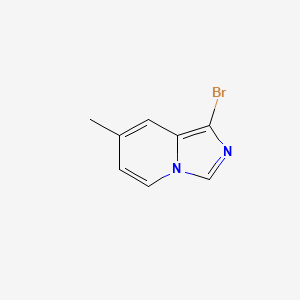 molecular formula C8H7BrN2 B13235202 1-Bromo-7-methylimidazo[1,5-a]pyridine 