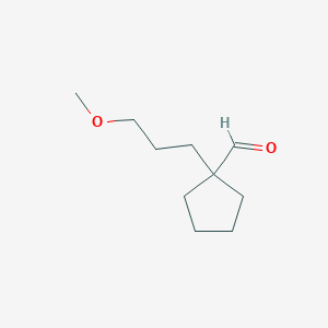 1-(3-Methoxypropyl)cyclopentane-1-carbaldehyde