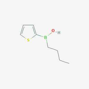 molecular formula C8H13BOS B13235210 Butyl(thiophen-2-yl)borinic acid 