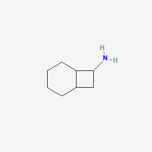 molecular formula C8H15N B13235224 Bicyclo[4.2.0]octan-7-amine 