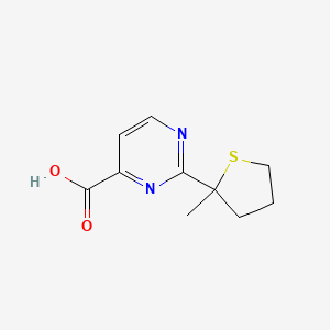 2-(2-Methylthiolan-2-yl)pyrimidine-4-carboxylic acid