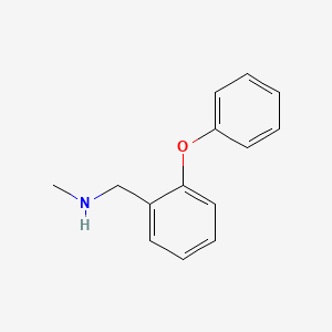 molecular formula C14H15NO B1323525 N-Methyl-1-(2-phenoxyphenyl)methanamine CAS No. 361394-74-3
