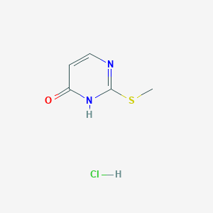 2-(Methylsulfanyl)-3,4-dihydropyrimidin-4-one hydrochloride