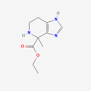 Ethyl 4-methyl-3H,4H,5H,6H,7H-imidazo[4,5-c]pyridine-4-carboxylate