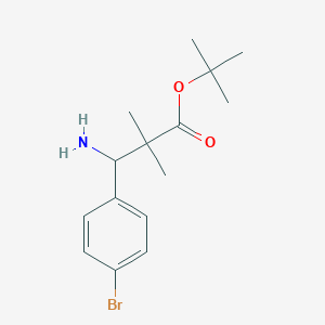 tert-Butyl 3-amino-3-(4-bromophenyl)-2,2-dimethylpropanoate