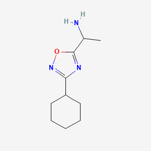 1-(3-Cyclohexyl-1,2,4-oxadiazol-5-yl)ethan-1-amine