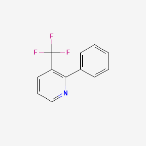 molecular formula C12H8F3N B1323535 2-Phenyl-3-(trifluoromethyl)pyridine CAS No. 639782-24-4