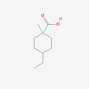 molecular formula C10H18O2 B13235362 4-Ethyl-1-methylcyclohexane-1-carboxylic acid 