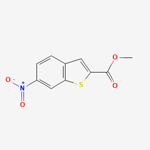 molecular formula C10H7NO4S B1323540 Methyl 6-nitro-1-benzothiophene-2-carboxylate CAS No. 34084-88-3