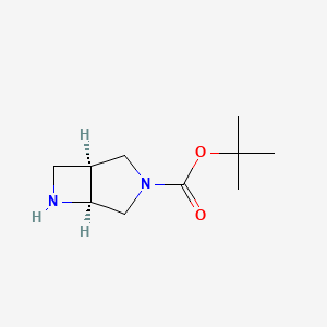 molecular formula C10H18N2O2 B1323543 (S,S)-3-Boc-3,6-Diazabicyclo[3.2.0]heptane CAS No. 956276-42-9