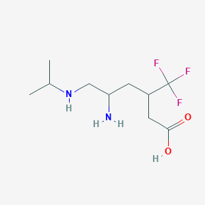 5-Amino-6-[(propan-2-yl)amino]-3-(trifluoromethyl)hexanoic acid