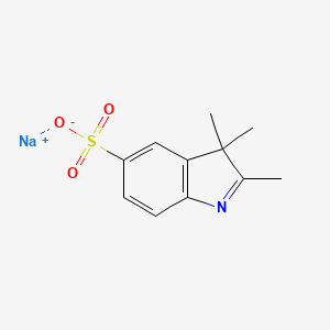 molecular formula C11H12NNaO3S B1323546 2,3,3-三甲基-3H-吲哚-5-磺酸钠 CAS No. 287188-58-3