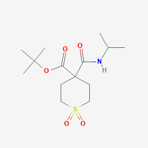 Tert-butyl 1,1-dioxo-4-(propan-2-ylcarbamoyl)thiane-4-carboxylate