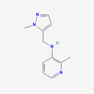 2-Methyl-N-[(1-methyl-1H-pyrazol-5-yl)methyl]pyridin-3-amine