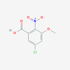 molecular formula C8H6ClNO5 B1323552 5-氯-3-甲氧基-2-硝基苯甲酸 CAS No. 1017059-14-1
