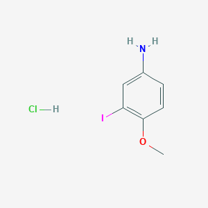 molecular formula C7H9ClINO B1323556 3-碘-4-甲氧基苯胺盐酸盐 CAS No. 261173-06-2