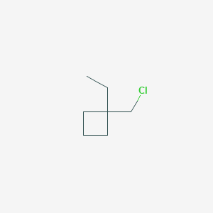 molecular formula C7H13Cl B13235560 1-(Chloromethyl)-1-ethylcyclobutane 