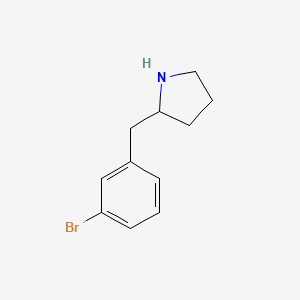 molecular formula C11H14BrN B13235566 2-[(3-Bromophenyl)methyl]pyrrolidine 