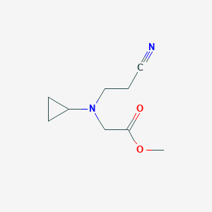 Methyl 2-[(2-cyanoethyl)(cyclopropyl)amino]acetate