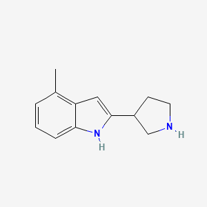 4-Methyl-2-(pyrrolidin-3-yl)-1H-indole