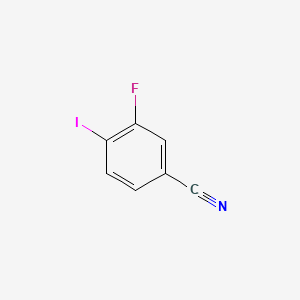 molecular formula C7H3FIN B1323561 3-氟-4-碘苯甲腈 CAS No. 887266-99-1