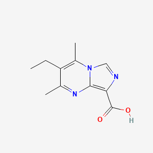 3-Ethyl-2,4-dimethylimidazo[1,5-a]pyrimidine-8-carboxylic acid