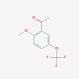 molecular formula C10H9F3O3 B1323565 2'-甲氧基-5'-(三氟甲氧基)苯乙酮 CAS No. 468074-92-2