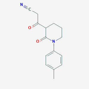 3-[1-(4-Methylphenyl)-2-oxopiperidin-3-yl]-3-oxopropanenitrile