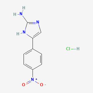 4-(4-nitrophenyl)-1H-imidazol-2-amine hydrochloride